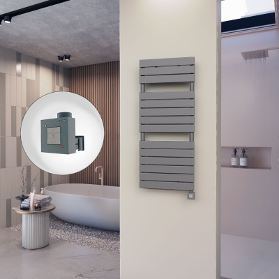 Radiva - 10H Elektrikli Havlupan 500x1180 Antrasit Ktx1 600 Watt