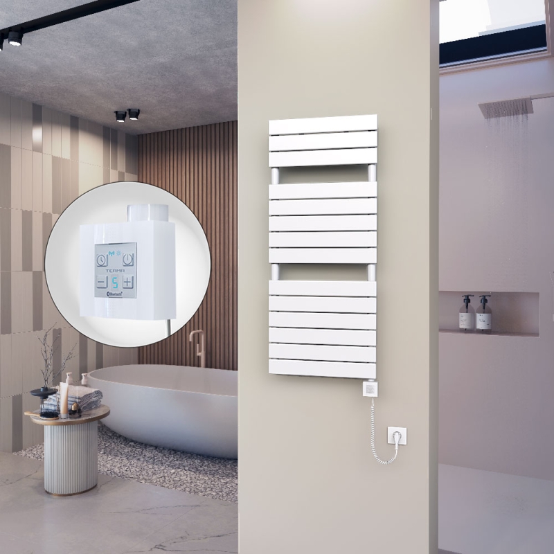 10H Elektrikli Havlupan 500x1180 Beyaz Ktx4 600 Watt Spiral Kablolu - 110H05001180B1PEC060-K