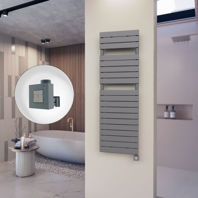 Radiva - 10H Elektrikli Havlupan 500x1550 Antrasit Ktx1 1000 Watt