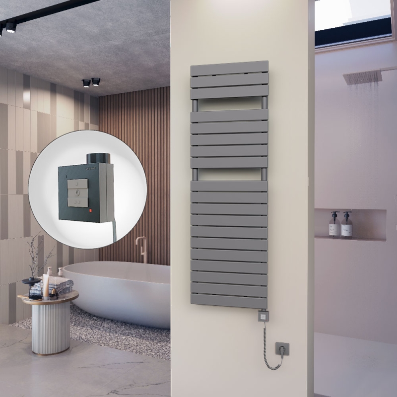 10H Elektrikli Havlupan 500x1550 Antrasit Ktx1 1000 Watt Spiral Kablolu - 110H05001550B2TEB100-K