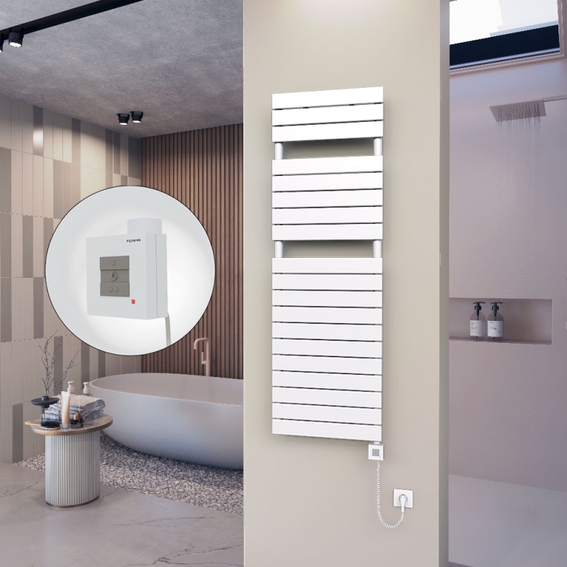 10H Elektrikli Havlupan 500x1550 Beyaz Ktx1 1000 Watt Spiral Kablolu - 110H05001550B1PEB100-K