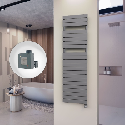 Radiva - 10H Elektrikli Havlupan 500x1772 Antrasit Ktx1 1000 Watt