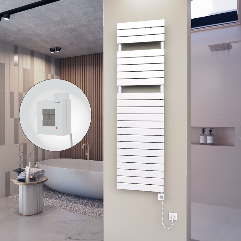 10H Elektrikli Havlupan 500x1772 Beyaz Ktx1 1000 Watt Spiral Kablolu - 110H05001772B1PEB100-K