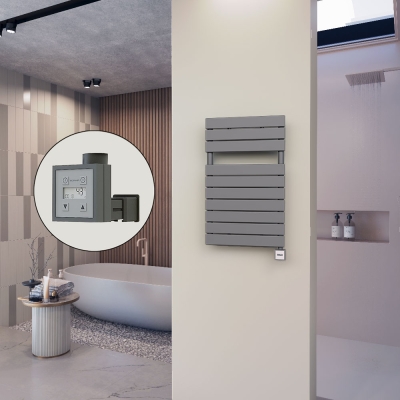 Radiva - 10H Elektrikli Havlupan 500x810 Antrasit Ktx3 600 Watt - 500