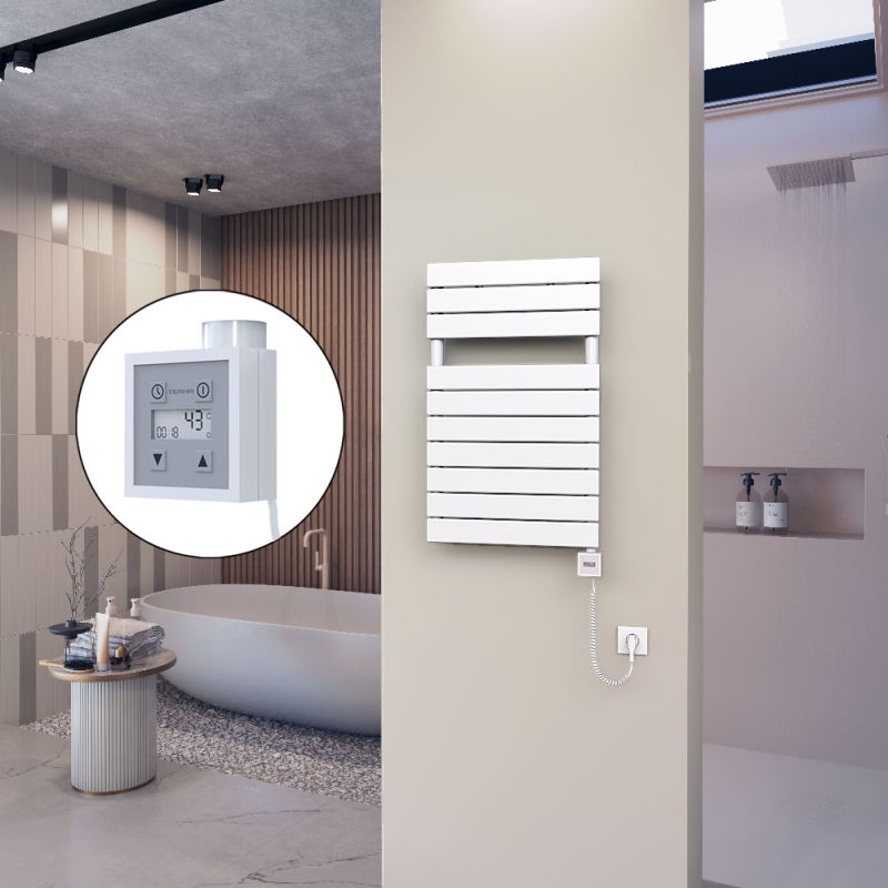 10H Elektrikli Havlupan 500x810 Beyaz Ktx3 600 Watt Spiral Kablolu - 110H05000810B1PE7060-K