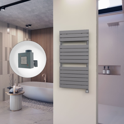 Radiva - 10H Elektrikli Havlupan 600x1180 Antrasit Ktx1 600 Watt