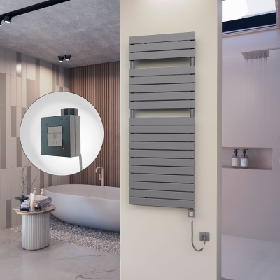 Radiva - 10H Elektrikli Havlupan 600x1550 Antrasit Ktx1 1000 Watt Spiral Kablolu (1)