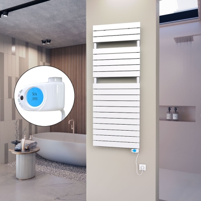 Radiva - 10H Elektrikli Havlupan 600x1550 Beyaz (Musa Termostat) 900 W