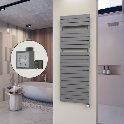 Radiva - 10H Elektrikli Havlupan 600x1772 Antrasit Ktx3 1000 W