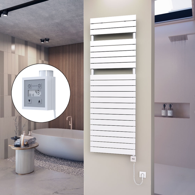 10H Elektrikli Havlupan 600x1772 Beyaz Ktx3 1000 Watt Spiral Kablolu - 110H06001772B1PE7100-K