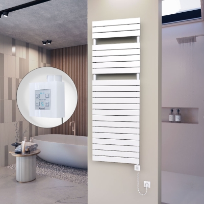 Radiva - 10H Elektrikli Havlupan 600x1772 Beyaz Ktx4 1000 Watt Spiral Kablolu