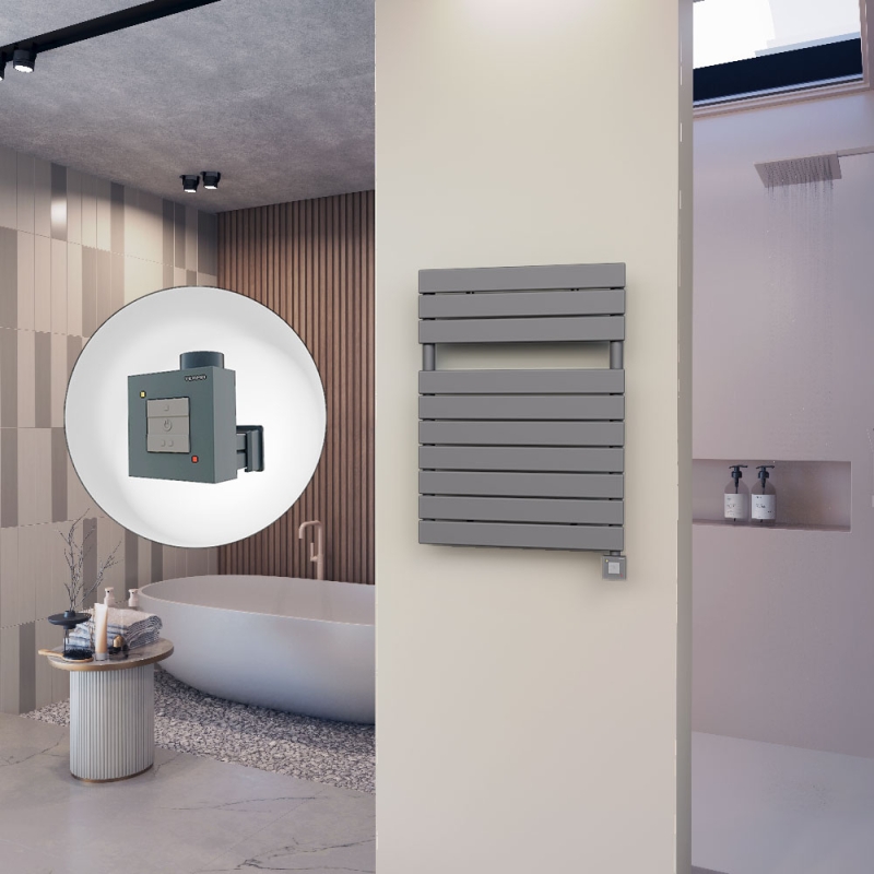 10H Elektrikli Havlupan 600x810 Antrasit Ktx1 600 Watt - 110H06000810B2TEB060