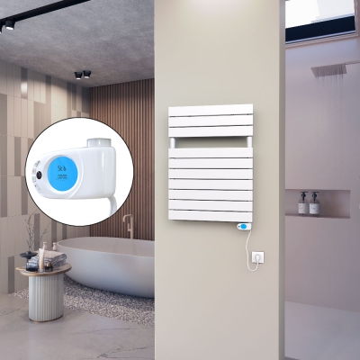 Radiva - 10H Elektrikli Havlupan 600x810 Beyaz (Musa Termostat) 600 Watt