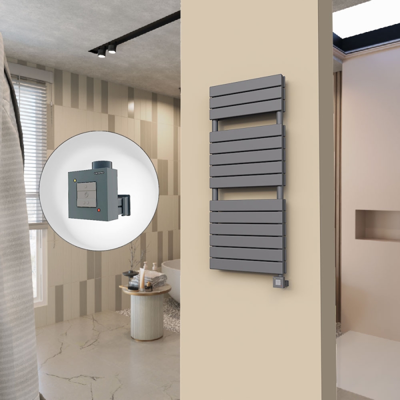 20H Elektrikli Havlupan 500x1180 Antrasit Ktx1 1000 Watt - 120H05001180B2TEB100