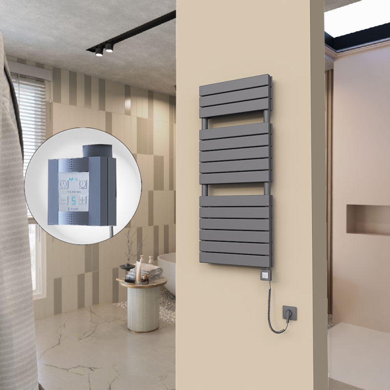 20H Elektrikli Havlupan 500x1180 Antrasit Ktx4 1000 Watt Spiral Kablolu - 120H05001180B2TEC100-K