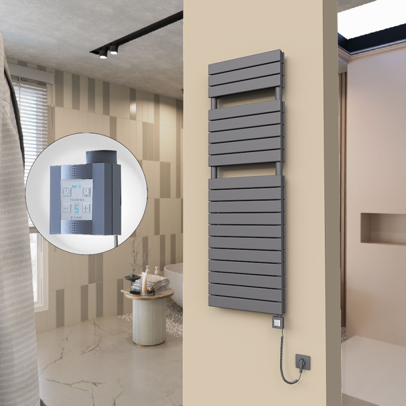 20H Elektrikli Havlupan 500x1550 Antrasit Ktx4 1000 Watt Spiral Kablolu - 120H05001550B2TEC100-K