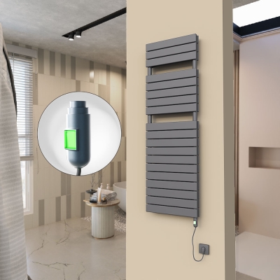 Radiva - 20H Elektrikli Havlupan 500x1550 Antrasit (On/Off Düğmeli) 1200 W