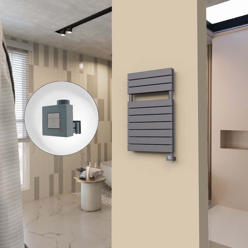 20H Elektrikli Havlupan 500x810 Antrasit Ktx1 1000 Watt - 120H05000810B2TEB100