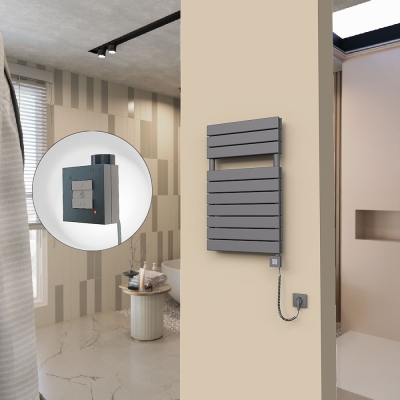 Radiva - 20H Elektrikli Havlupan 500x810 Antrasit Ktx1 1000 Watt Spiral Kablolu (1)