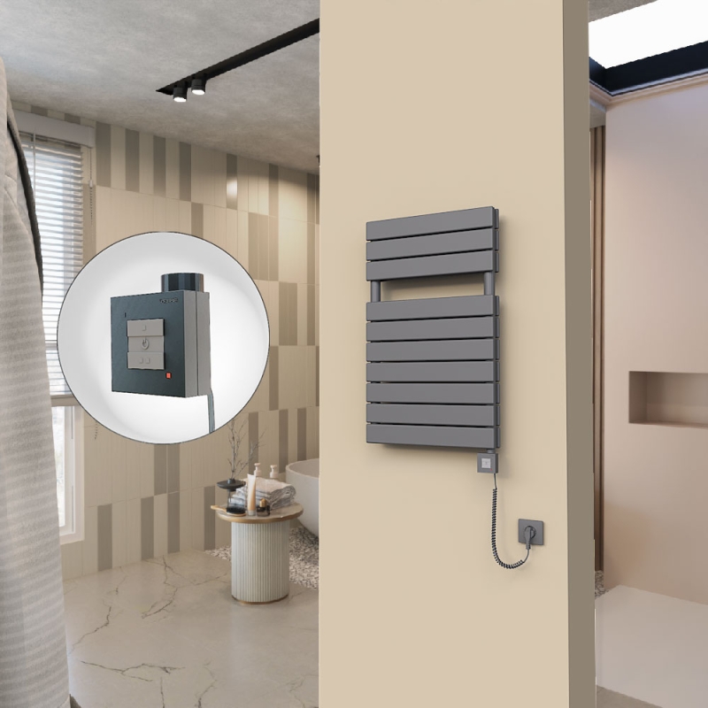 20H Elektrikli Havlupan 500x810 Antrasit Ktx1 1000 Watt Spiral Kablolu - 120H05000810B2TEB100-K