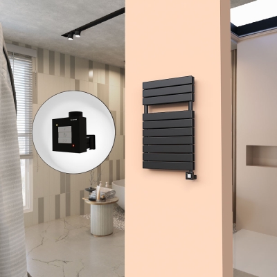 Radiva - 20H Elektrikli Havlupan 500x810 Mat Siyah Ktx1 1000 Watt (1)