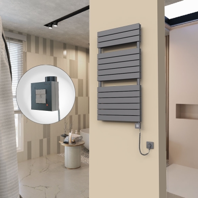 Radiva - 20H Elektrikli Havlupan 600x1180 Antrasit Ktx1 1000 Watt Spiral Kablolu (1)