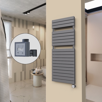 Radiva - 20H Elektrikli Havlupan 600x1550 Antrasit Ktx3 1000 W (1)