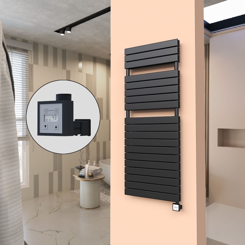 20H Elektrikli Havlupan 600x1550 Mat Siyah Ktx3 1000 W - 120H06001550B3ME7100