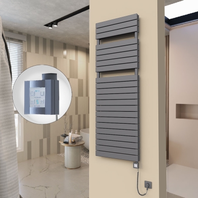 Radiva - 20H Elektrikli Havlupan 600x1772 Antrasit Ktx4 1000 Watt Spiral Kablolu (1)