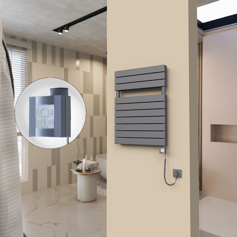 20H Elektrikli Havlupan 600x810 Antrasit Ktx4 1000 Watt Spiral Kablolu - 120H06000810B2TEC100-K