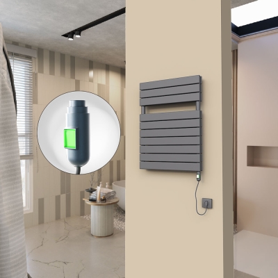 Radiva - 20H Elektrikli Havlupan 600x810 Antrasit (On/Off Düğmeli) 900 W (1)