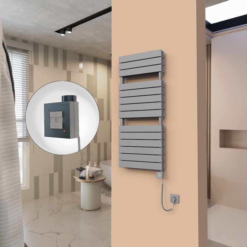 21H Elektrikli Havlupan 500x1180 Antrasit Ktx1 1000 Watt Spiral Kablolu - 121H05001180B2TEB100-K