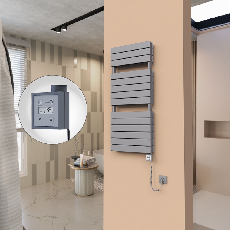 21H Elektrikli Havlupan 500x1180 Antrasit Ktx3 1000 Watt Spiral Kablolu - 121H05001180B2TE7100-K