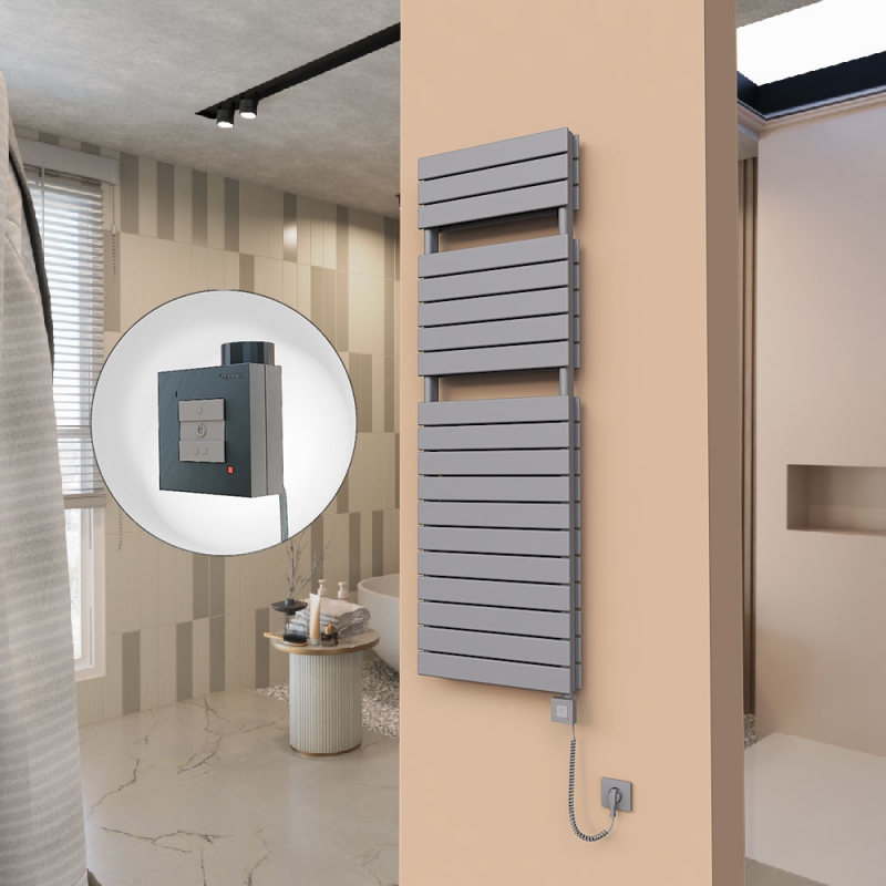 21H Elektrikli Havlupan 500x1550 Antrasit Ktx1 1000 Watt Spiral Kablolu - 121H05001550B2TEB100-K