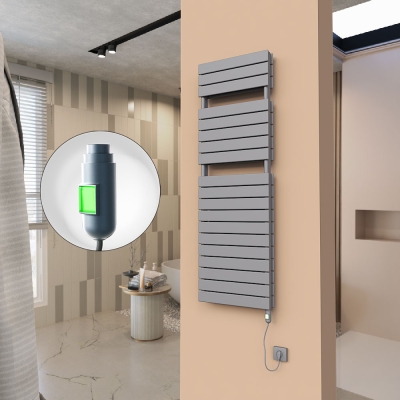 Radiva - 21H Elektrikli Havlupan 500x1550 Antrasit (On/Off Düğmeli) 1500 W