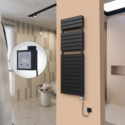 Radiva - 21H Elektrikli Havlupan 500x1550 Mat Siyah Ktx3 1000 Watt Spiral Kablolu (1)