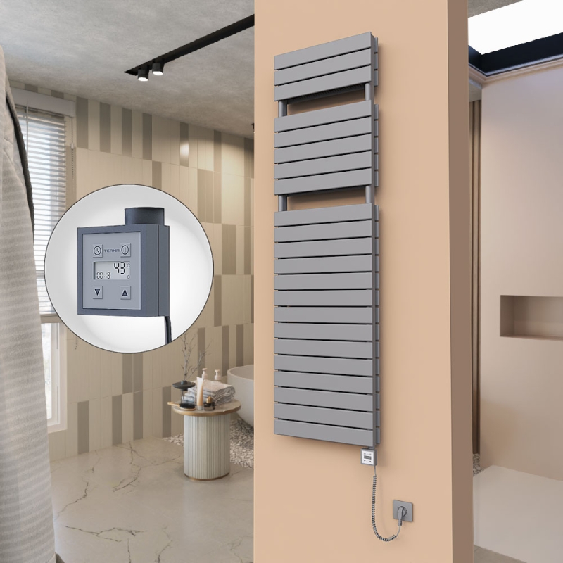 21H Elektrikli Havlupan 500x1772 Antrasit Ktx3 1000 Watt Spiral Kablolu - 121H05001772B2TE7100-K