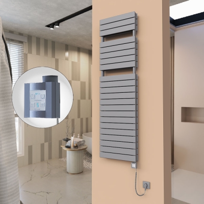 Radiva - 21H Elektrikli Havlupan 500x1772 Antrasit Ktx4 1000 Watt Spiral Kablolu