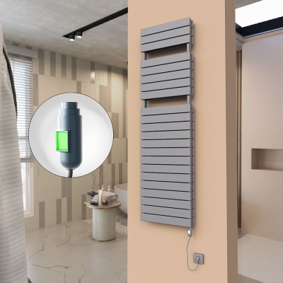 Radiva - 21H Elektrikli Havlupan 500x1772 Antrasit (On/Off Düğmeli) 1500 W (1)