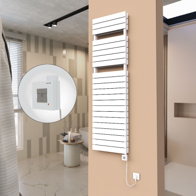 Radiva - 21H Elektrikli Havlupan 500x1772 Beyaz Ktx1 1000 Watt Spiral Kablolu (1)