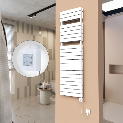 Radiva - 21H Elektrikli Havlupan 500x1772 Beyaz Ktx4 1000 Watt Spiral Kablolu