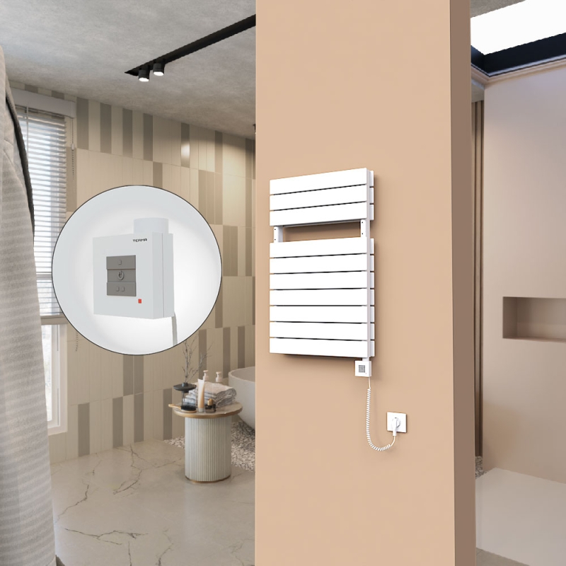 21H Elektrikli Havlupan 500x810 Beyaz Ktx1 1000 Watt Spiral Kablolu - 121H05000810B1PEB100-K