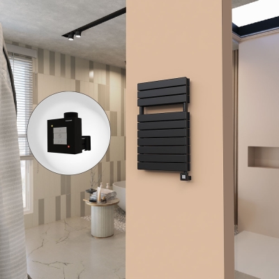 Radiva - 21H Elektrikli Havlupan 500x810 Mat Siyah Ktx1 1000 Watt (1)