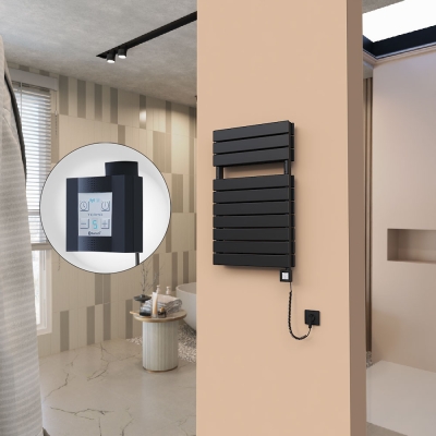 Radiva - 21H Elektrikli Havlupan 500x810 Mat Siyah Ktx4 1000 Watt Spiral Kablolu (1)