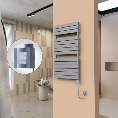 Radiva - 21H Elektrikli Havlupan 600x1180 Antrasit Ktx4 1000 Watt Spiral Kablolu