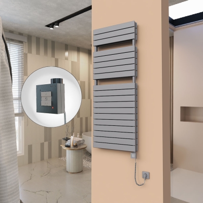 Radiva - 21H Elektrikli Havlupan 600x1550 Antrasit Ktx1 1000 Watt Spiral Kablolu (1)