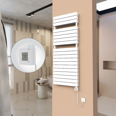 Radiva - 21H Elektrikli Havlupan 600x1550 Beyaz Ktx1 1000 Watt Spiral Kablolu