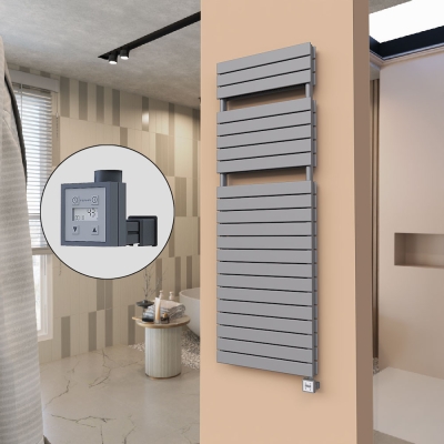 Radiva - 21H Elektrikli Havlupan 600x1772 Antrasit Ktx3 1000 W (1)