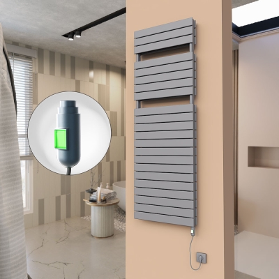 Radiva - 21H Elektrikli Havlupan 600x1772 Antrasit (On/Off Düğmeli) 1500 W