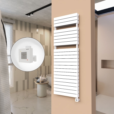 Radiva - 21H Elektrikli Havlupan 600x1772 Beyaz Ktx1 1000 Watt